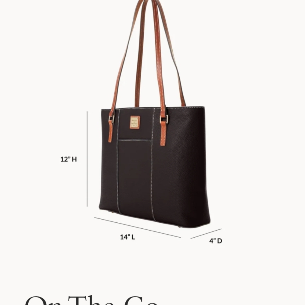 Dooney & Bourke Burgundy Leather Tote Bag - Picture 9 of 9